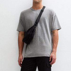 บริการ OEM เสื้อยืดโอเวอร์ไซส์แบบย้อมสีเอซิดสั่งทำพิเศษ ขายส่ง เสื้อผ้าผู้ชายน้ำหนักเบา ผ้าฝ้าย 100% ระบายอากาศได้ดี เป็นมิตรกับสิ่งแวดล้อม แห้งเร็ว - Product Image 3