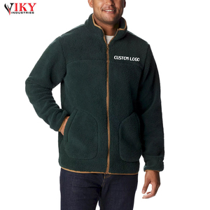 Veste Sherpa polaire surdimensionnée pour homme, Logo personnalisé, vêtement d'hiver chaud, doublure polaire Sherpa par VIKY INDUSTRIES - Product Image 2