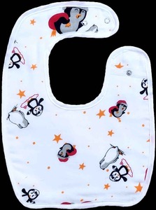 Bavoir bébé unisexe en silicone solide avec fermeture à bouton, antibactérien, 4 couches, imprimé numérique, tissu doux et absorbant, pour l'heure de l'alimentation Oaptimo - Product Image 2