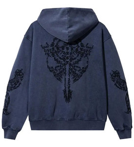 Sudadera con capucha atlética de moda para hombre, jersey de mezcla de algodón suave con cordón ajustable y diseño de ropa de calle moderna - Product Image 2