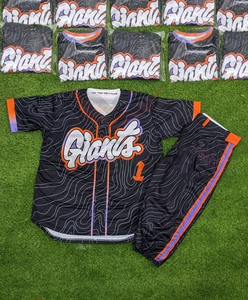 Hauts et chemises durables, respirants, antibactériens et à séchage rapide, ensembles de style sublimation avec nom d'équipe personnalisé, uniformes de baseball et de softball pour hommes - Product Image 2