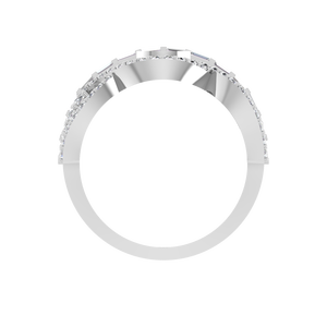 Baguette de luxe originale à large bande bague femme 950 platine Moissanite conception des yeux pour les fiançailles de mariage en gros - Product Image 3