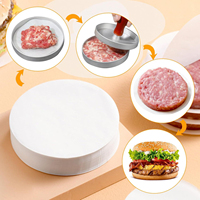 Feuilles de séparation en silicone pour grossistes, séparateurs de burgers, papier de division de viande pour la congélation des burgers et sliders