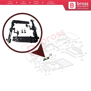 ขายึดยกหลังคาซันรูฟ BSR584 สำหรับ S Class W126 G Class W463 1267801512 1267801612 ซ้าย-ขวา - Product Image 5