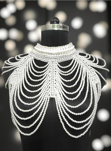 Collar de cuentas de vidrio de color blanco, increíble pulsera Mala con cuentas de piedras preciosas naturales a precios asequibles - Product Image 6