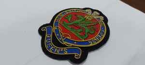 Insignes Wok brodés à la main Emblèmes en polyester patchs avec fil métallique tissé techniques pour étiquettes de vêtements personnalisées - Product Image 3