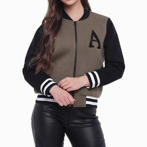 Jacket for Women Stylish High Quality Varsity Jacket Thick Winter Casual Wear Hot Streetwear Varsity Jacket - Product Image 6