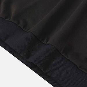 Sudadera con Capucha Negra Extra Grande para Hombre, Otoño, Personalizada con Impresión DTG y Bordado, Informal, Tejida, al por Mayor - Product Image 3