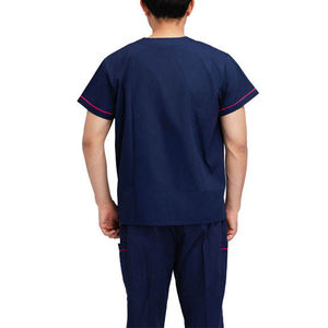 Conjuntos de uniformes de enfermera personalizados pantalones médicos de cintura alta de manga corta para mujer para hospital - Product Image 6