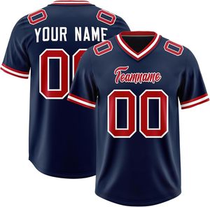 Camisetas de fútbol americano OEM, malla personalizada, manga de poliéster, rayas, logotipo del equipo, nombre, números, impresión por sublimación de secado rápido - Product Image 6
