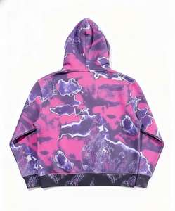 Sweat à capuche unisexe personnalisé 100% coton, lourd, streetwear, mode, impression numérique graphique, surdimensionné, taille longue XXS, automne - Product Image 2