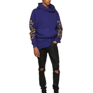 เสื้อฮู้ดดี้ผู้ชายผ้าฝ้าย 100% สีพื้น แฟชั่นฤดูใบไม้ผลิ ทรงโอเวอร์ไซส์ สไตล์ลำลอง แขนยาว สตรีทแวร์ คุณภาพสูง ผ้าฟลีซ - Product Image 5