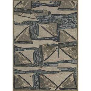 Alfombra de Lana Tejida a Mano Acar Classic Beige y Marrón, Rectangular de 4m, Diseño Abstracto para Pasillo, Viscosa para Uso Doméstico - Modelo Tnr-1555(Md) - Product Image 1