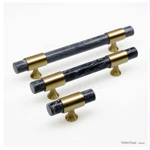 Meilleures ventes de poignées de porte en laiton et marbre, artisanat, design de luxe, boutons en marbre avec taille de forme de couleur personnalisée, article fabriqué en Inde - Product Image 1