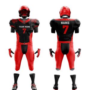 ชุดยูนิฟอร์มอเมริกันฟุตบอลไซส์ใหญ่ ออกแบบใหม่ล่าสุด สไตล์หลากหลาย ผ้าโพลีเอสเตอร์ 100% น้ำหนักเบา แขนสั้น - Product Image 3