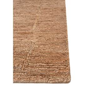 พรมปูพื้นทำมือจากปอกระเจาและป่านลายเรขาคณิตสีแดงและสีส้ม สำหรับใช้ในบ้าน ห้องนั่งเล่น ห้องนอน-PKJT-97 - Product Image 4