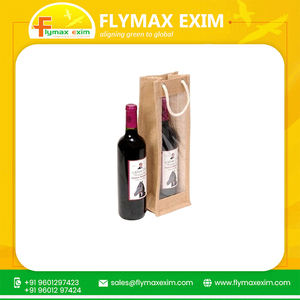 Bolsa de mano para vino de 6 botellas, bolsa de transporte para botella de yute de alta calidad, bolsa de regalo para botella de vino de yute - Product Image 6