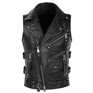 Reasonable Price Breathable Sleeveless <b>Leather</b> Pu <b>Vest</b> Plus Size Casual Retro <b>Men's</b> Coat Workwear Trend <b>Leather</b> <b>Vest</b> For Sale - Product Image 6