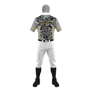 Uniforme de baseball de bonne qualité avec impression de logo et de design personnalisés, uniforme de baseball respirant et à séchage rapide - Product Image 5