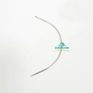 Agulha curva de extensão de cabelo de aço inoxidável, agulha curvada, corpo redondo, agulhas de sutura | ferramentas de extensão de cabelo