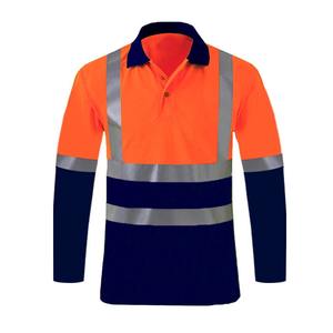Customized Hi Vis Short-Sleeved Polo <b>Shirt</b> for <b>Summer</b> Quick-Drying Reflective Safety Workwear for Construction Guards Custom - Product Image 6
