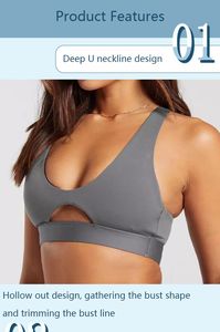 Sujetador deportivo con correa ajustable Ajuste cómodo inalámbrico para entrenamiento diario - Product Image 4