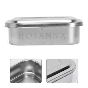 Bandeja de Laboratorio Dental Quirúrgica de Acero Inoxidable, Soporte Manual para Instrumentos Médicos Profesionales de Alta Calidad, Certificado CE, Reutilizable - Product Image 5