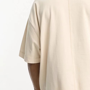 Camiseta extragrande con hombros descubiertos de alta calidad, camisetas personalizadas al por mayor para hombre, Camiseta 100% de algodón para hombre, Camiseta holgada estampada - Product Image 5