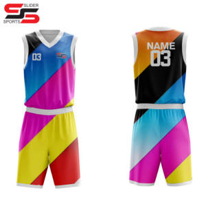 ชุดกีฬาบาสเก็ตบอลชุดบาสเก็ตบอลแบบปรับแต่งได้เครื่องแบบบาสเก็ตบอลมาใหม่ - Product Image 1