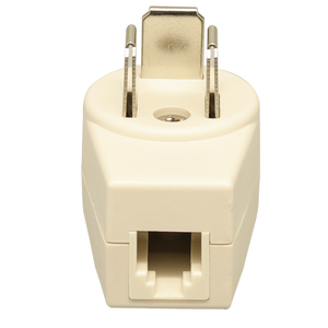 Adaptateur de prise danoise vers téléphone RJ11, blanc, acier et ABS, certifié ROHS, accessoire électronique modèle DM02, interconnexion - Product Image 5