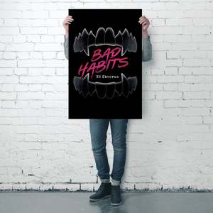 Affiche sur toile de style moderne Ed Sheeran 'Bad Habits' pour utilisation murale - Product Image 5
