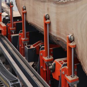 Scie à ruban horizontale automatique hydraulique super portable de 36 pouces avec système PLC breveté et remorque pour la coupe du bois - Product Image 3