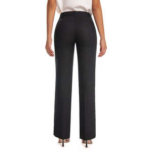 Pantalones de Trabajo Jenna Rose de Poliéster, Cintura Media, Elásticos, Corte Recto, con Bolsillos, Fáciles de Cuidar, para Oficina, Viajes y Uso Diario - Product Image 2