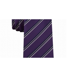 Cravatta da uomo Kenneth Cole Reaction con stampa Veloutine viola, taglia normale, stile formale in poliestere - Product Image 2