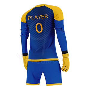 Conjunto de ropa deportiva de fútbol de poliéster 100% con kits de traje de manga larga de entrenamiento de fútbol de tela personalizable - Product Image 4