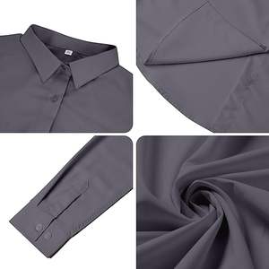 Chemises habillées pour femmes de qualité supérieure, logo personnalisé, style vintage, décontracté, manches longues, 100% coton respirant - Product Image 4