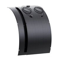 Panneau solaire flexible monocristallin léger sans cadre 120W, cellule solaire pour voiture et panneau solaire portable pour extérieur