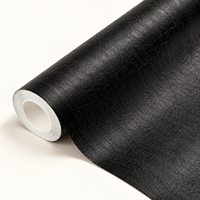 Papier peint texturé noir MORLENX pour salon moderne, chambre à coucher, bureau, murs décoratifs intérieurs