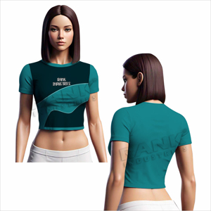 เสื้อครอปท็อปผู้หญิงสำหรับฤดูร้อน ผ้าเนื้อนุ่มใส่สบาย ระบายอากาศได้ดี เหมาะสำหรับใส่ในชีวิตประจำวัน - Product Image 4