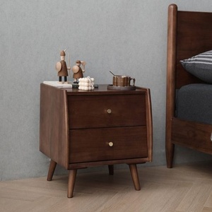 Mesita de noche de fresno de madera maciza nórdica superventas simple dormitorio moderno mesita de noche de lujo casillero esquina cama mesa auxiliar - Product Image 2