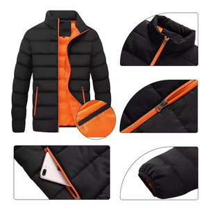 Logotipo personalizable de impresión bordado en lona cómoda burbuja prendas de vestir exteriores Stand Collar para todas las estaciones a precios competitivos - Product Image 3