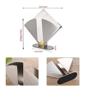 Porte-serviettes de conception traditionnelle excellente qualité en acier inoxydable porte-serviettes argent cuisine porte-serviettes de table - Product Image 2