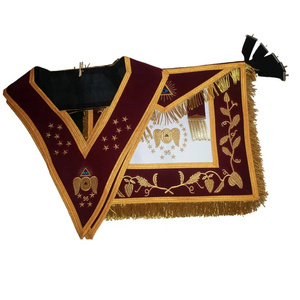 ผ้ากันเปื้อนพิธีกรรมเมสันคุณภาพสูง ทนทาน รูปทรงสวยงาม สีน้ำเงินอังกฤษ ปักโลโก้ตามสั่ง ผ้าสั่งทำพิเศษ - Product Image 1