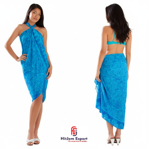 Paréo hawaïen Sarong doux et léger à imprimé insulaire pour la plage et les tenues de villégiature - Product Image 4