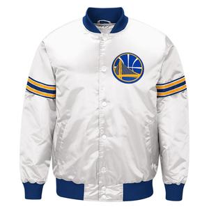 Custom Men's High Street Style Satin Varsity Chaquetas Stand Collar Moda Letterman's Satin Chaquetas - Product Image 1