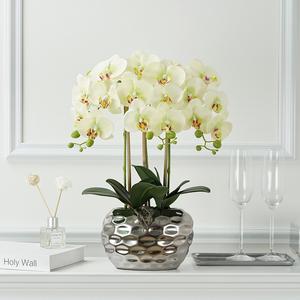 Plante artificielle d'orchidée Phalaenopsis <span class=keywords><strong>en</strong></span> <span class=keywords><strong>pot</strong></span> <span class=keywords><strong>en</strong></span> céramique de 47 cm pour Noël et la décoration intérieure - Product Image 6
