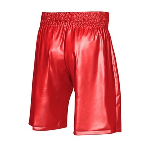 กางเกงชกมวยขายส่งแบบยูนิเซ็กซ์ ผ้าเรียบ ยืดหยุ่น แห้งเร็ว 100% โพลีเอสเตอร์ สำหรับมวยไทย ศิลปะการต่อสู้ คิกบ็อกซิ่ง - Product Image 5