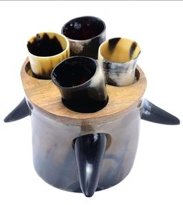 Artesanías naturales indias hechas a mano de calidad superior, soporte de cuerno de Animal de estilo vikingo, cerveza pulida de gran capacidad, decoración del hogar - Product Image 1