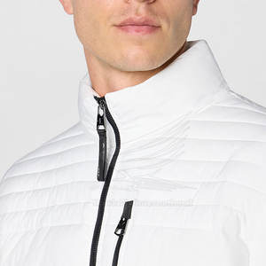 Blouson matelassé pour homme, couleur personnalisée, style urbain, logo sur le devant, coupe-vent, vêtement de mode hivernal - Product Image 5