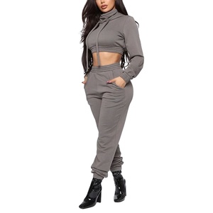 ชุดวอร์มผู้หญิง ชุดกีฬา ผ้าระบายอากาศ เสื้อสเวตเชิ้ตและกางเกงจ็อกเกอร์ เนื้อผ้านุ่มสบาย ชุดออกกำลังกาย วิ่ง เทรนนิ่ง ชุดลำลอง - Product Image 1